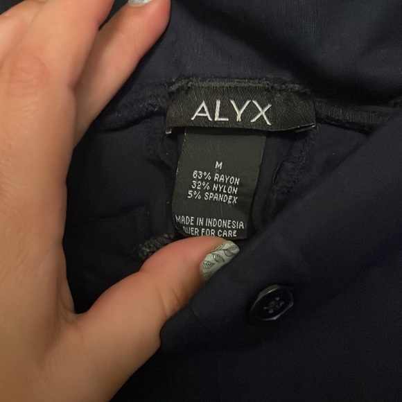 Navy Alyx M Pants - Picture 3 of 3